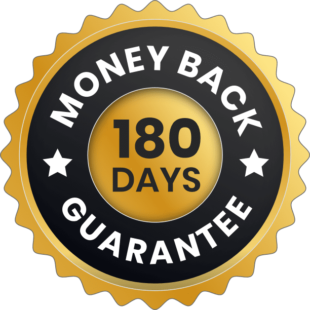 180days money back guarantee